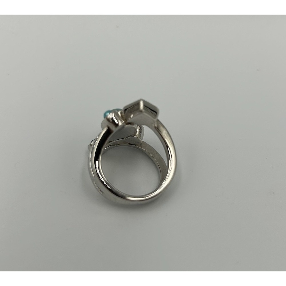 Lia Sophia Celestial Design Women's Ring Silver Tone 5 Stones Size 7 - Picture 4 of 6